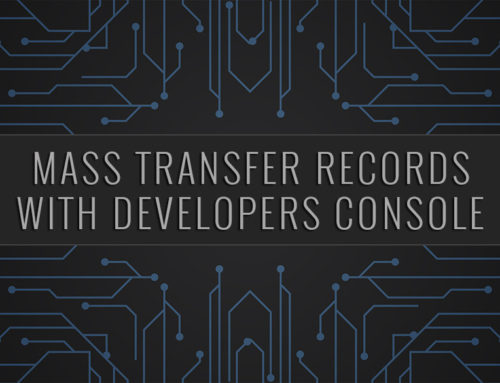 Salesforce | Mass Transfer Records with Developers Console